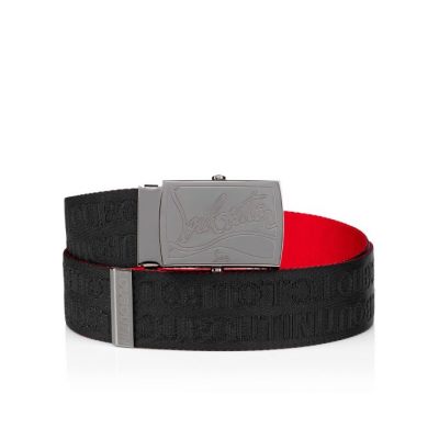 Cinturones Ricky Plate Christian Louboutin Hombre - Negros - 3200816BK01